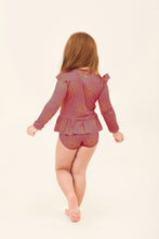 Lade das Bild in den Galerie-Viewer, Model Back: Uv Line Baby-Bademode Baby Shine Malva Up50+