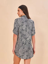 Lade das Bild in den Galerie-Viewer, Model Back: Uv Line Hemdblusenkleid Shirtdress Asas Upf50+