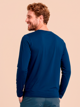 Lade das Bild in den Galerie-Viewer, Model Back: Uv Line Rashguard Longsleeve Uvpro Masc Cobalt Upf50+
