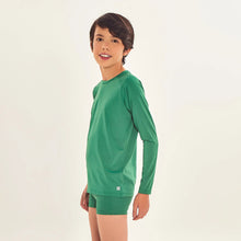 Lade das Bild in den Galerie-Viewer, Image 02: Uv Line Rashguard Longsleeve Uvpro Kids Verde Brasil Upf50+
