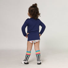Lade das Bild in den Galerie-Viewer, Model Back: Uv Line Rashguard Longsleeve Baby Navy Blue Upf50+
