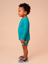 Lade das Bild in den Galerie-Viewer, Image 03: Uv Line Rashguard Longsleeve Baby Green Sea Upf50+
