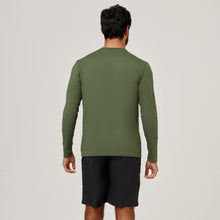 Lade das Bild in den Galerie-Viewer, Model Back: Uv Line Rashguard Longsleeve Uvpro Green Militar Upf50+

