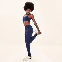 Lade das Bild in den Galerie-Viewer, Image 02: Uv Line Fitness-Shorts Legging Fit Aspen Navy Blue Upf50+
