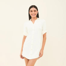 Lade das Bild in den Galerie-Viewer, Image 04: Uv Line Hemdblusenkleid Shirtdress Copenhagen Fem Off White Upf50+
