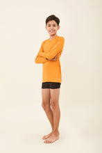 Lade das Bild in den Galerie-Viewer, Image 03: Uv Line Rashguard Longsleeve Uvpro Kids Orange Upf50+
