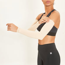 Lade das Bild in den Galerie-Viewer, Image 02: Uv Line Handschuhe Long Sleeve Uni Beige Upf50+
