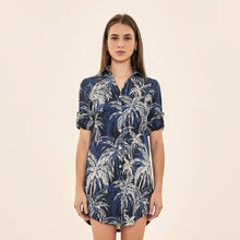 Lade das Bild in den Galerie-Viewer, Image 05: Uv Line Hemdblusenkleid Shirtdress Coqueiros Marinho Upf50+
