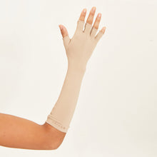 Lade das Bild in den Galerie-Viewer, Image 02: Uv Line Handschuhe Long Gloves Uni Chocolate Upf50+
