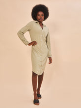 Lade das Bild in den Galerie-Viewer, Image 02: Uv Line Hemdblusenkleid Shirtdress Copenhagen Mescla Areia Upf50+
