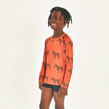 Lade das Bild in den Galerie-Viewer, Image 02: Uv Line Rashguard Longsleeve Acqua Zebra Inf Upf50+
