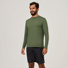 Lade das Bild in den Galerie-Viewer, Image 02: Uv Line Rashguard Longsleeve Uvpro Green Militar Upf50+
