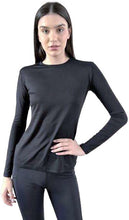 Lade das Bild in den Galerie-Viewer, Product Front: Uv Line Rashguard Longsleeve Fem Skin Infratherm Preto Upf50+
