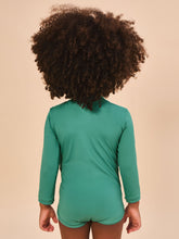 Lade das Bild in den Galerie-Viewer, Model Back: Uv Line Baby-Bademode Baby Longsleeve Swimsuit Deep Sea Upf50+
