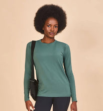 Lade das Bild in den Galerie-Viewer, Gallery: Uv Line Rashguard Longsleeve Fem New Fit Textura Verde Jade Upf50+
