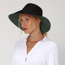 Lade das Bild in den Galerie-Viewer, Image 02: Uv Line Schlapphut Hat San Diego Fem Black Green Upf50+
