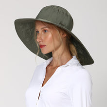 Lade das Bild in den Galerie-Viewer, Image 02: Uv Line Schlapphut Hat Beverly Hills I18 Fem Green Militar Upf50+
