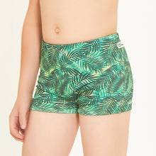 Lade das Bild in den Galerie-Viewer, Image 02: Uv Line Jungen-Badehose Swim Trunks Kids Leaves Upf50+

