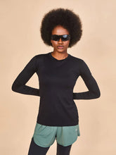 Lade das Bild in den Galerie-Viewer, Gallery: Uv Line Rashguard Longsleeve Fem Skin Infratherm Preto Upf50+
