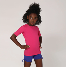 Lade das Bild in den Galerie-Viewer, Image 03: Uv Line Rashguard Camiseta Kids Uvpro Mc Pink Upf50+
