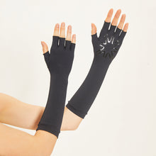 Lade das Bild in den Galerie-Viewer, Image 05: Uv Line Handschuhe Long Gloves Uni Black Upf50+
