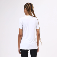 Lade das Bild in den Galerie-Viewer, Model Back: Uv Line Fitness-Top T-Shirt Sport Fit Branco Upf50+

