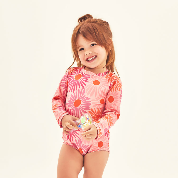 Model Front: Uv Line Baby-Bademode Baby Solar Rose Upf50+