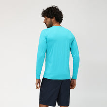 Lade das Bild in den Galerie-Viewer, Model Back: Uv Line Rashguard Camiseta Uvpro Ml Azul Piscina Upf50+
