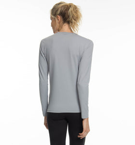 Model Back: Uv Line Rashguard Camiseta Uvpro Ml Cinza Upf50+