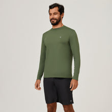 Lade das Bild in den Galerie-Viewer, Image 02: Uv Line Rashguard Camiseta Uvpro Ml Verde Militar Upf50+
