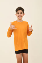 Lade das Bild in den Galerie-Viewer, Gallery: Uv Line Rashguard Kids Longsleeve Uvpro Laranja
