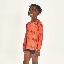 Lade das Bild in den Galerie-Viewer, Image 02: Uv Line Rashguard Longsleeve Acqua Zebra Inf Upf50+
