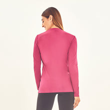 Lade das Bild in den Galerie-Viewer, Model Back: Uv Line Rashguard Longsleeve Sport Fit Fuchsia Upf50+
