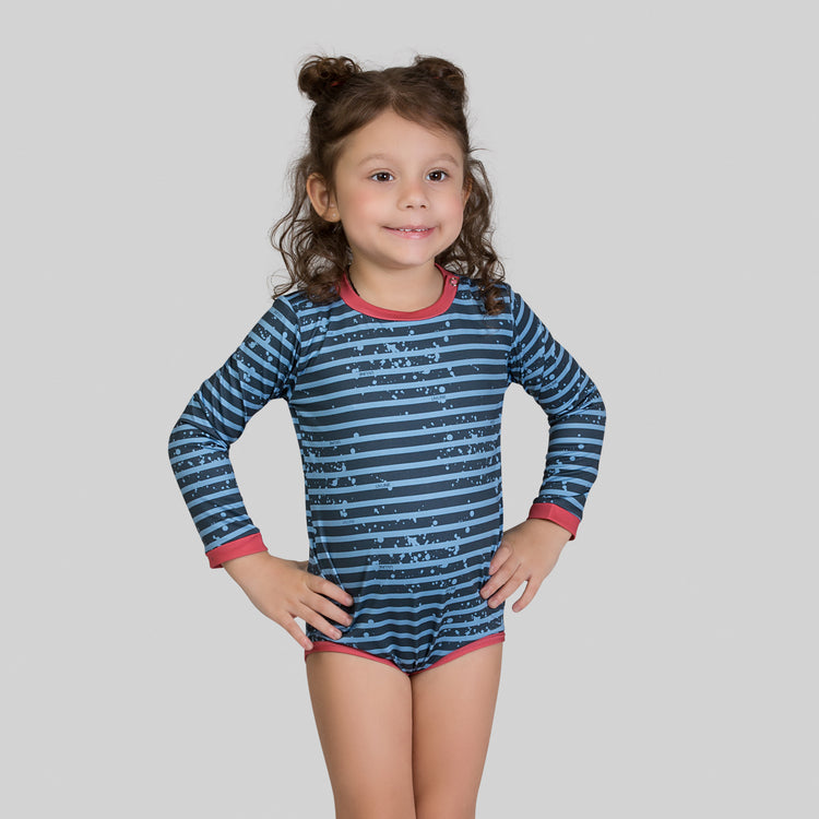 Gallery: Uv Line Baby-Bademode Macaquinho Baby Listras Upf50+