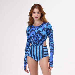 Model Front: Uv Line Badeanzug Maio Gabi Oceano Upf50+