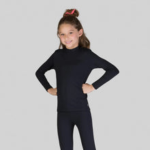 Lade das Bild in den Galerie-Viewer, Image 03: Uv Line Rashguard Rash Guard Kids High-Neck Black Upf50+
