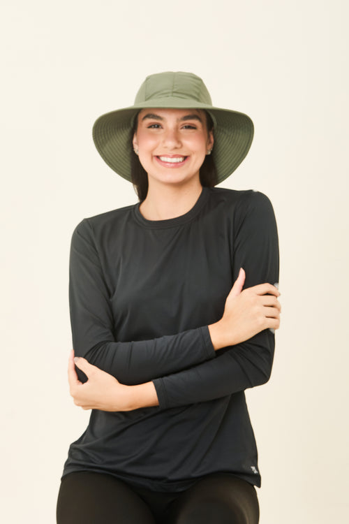 Model Front: Uv Line Schlapphut San Remo Militar Preto Upf50+