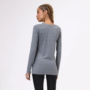 Model Back: Uv Line Fitness-Top Sport Fit Mescla