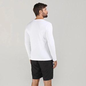 Model Back: Uv Line Fitness-Top Sport Fit Ml Branco Msc