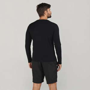 Model Back: Uv Line Fitness-Top Sport Fit Ml Preto Msc