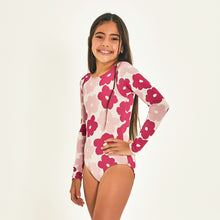 Lade das Bild in den Galerie-Viewer, Image 02: Uv Line Mädchen-Badeanzug Swimsuit Flores Upf50+
