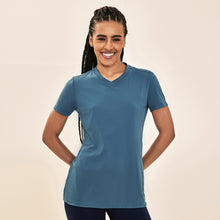 Lade das Bild in den Galerie-Viewer, Model Front: Uv Line Fitness-Top T-Shirt Sport Fit Aco Upf50+
