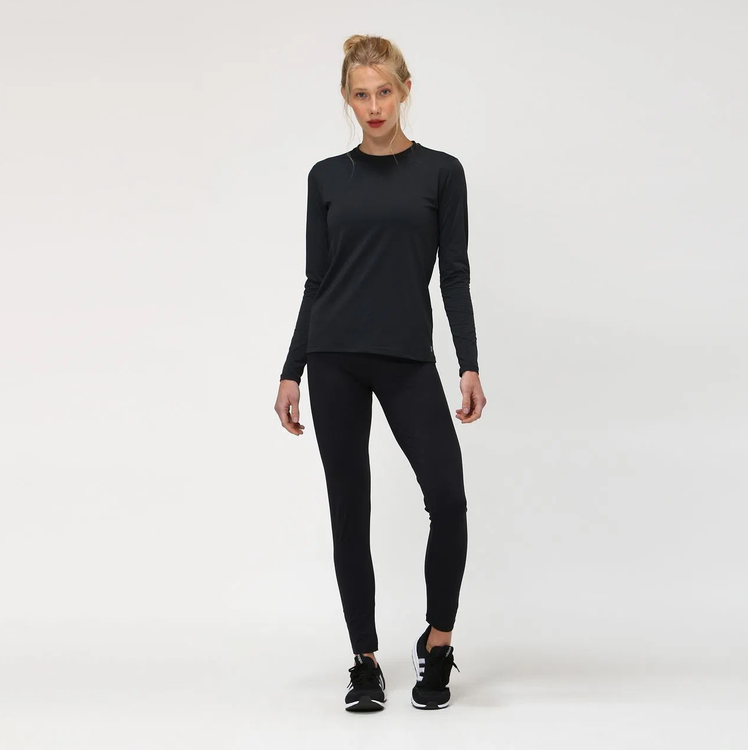 Model Front: Uv Line Rashguard Uvpro Br Ml Preto Fem