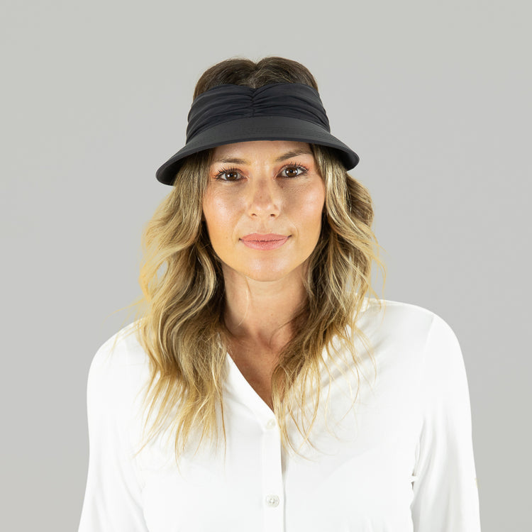 Model Front: Uv Line Visor Visor Granada Eva Preto Fosco Upf50+