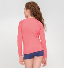 Lade das Bild in den Galerie-Viewer, Kids FPU50+ Uvpro Short Sleeve T-Shirt Coral Uv
