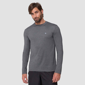 Men FPU50+ Uvpro Long Sleeve T-Shirt Melange Grey Uv